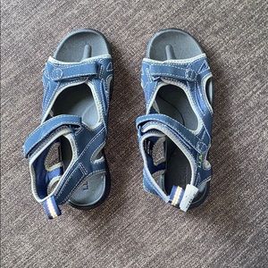 L.L. Bean blue and green sandals
